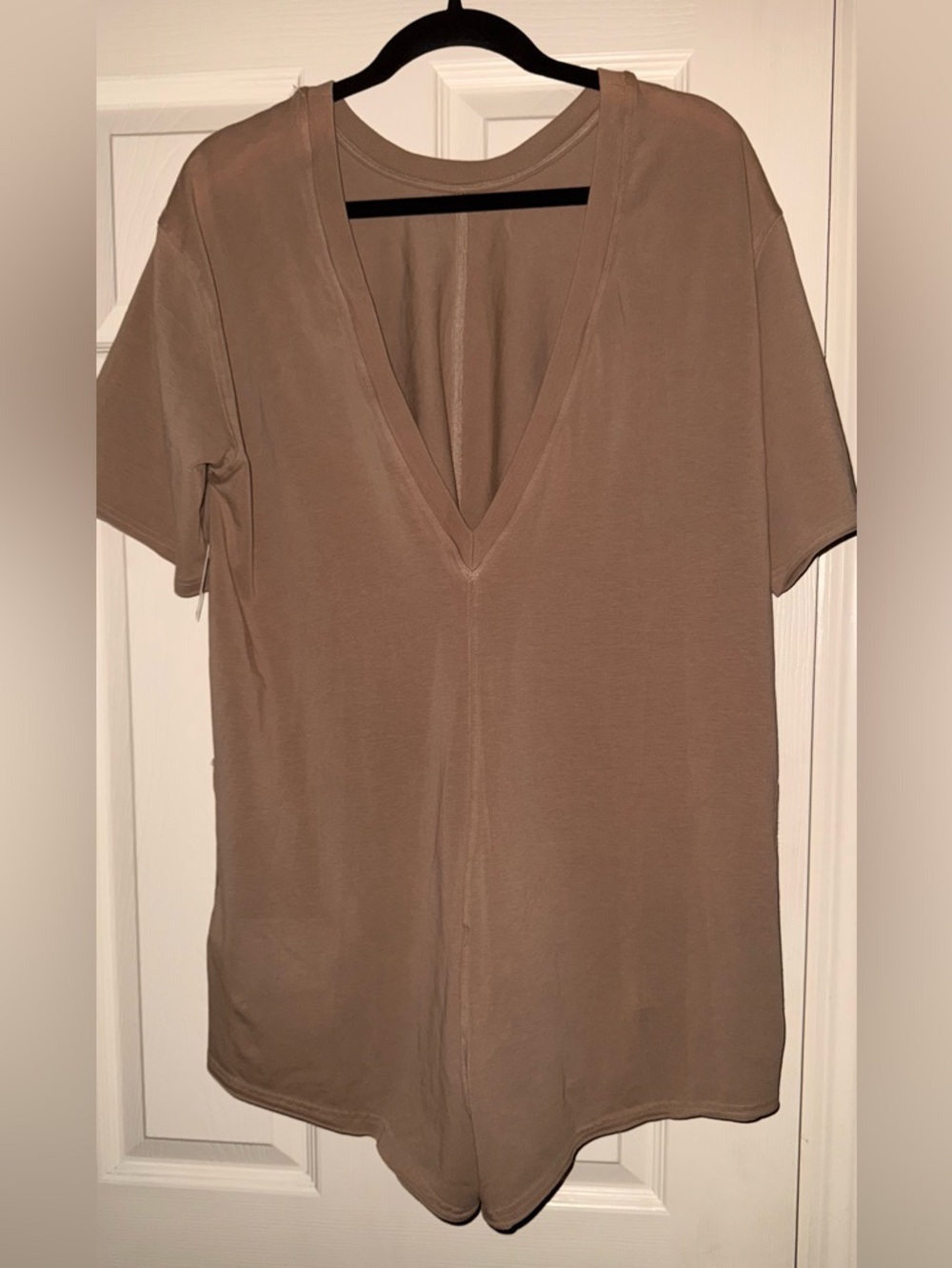Free people romper Mocha Latte Knit Top - Size S flowy workout earthy boho cute